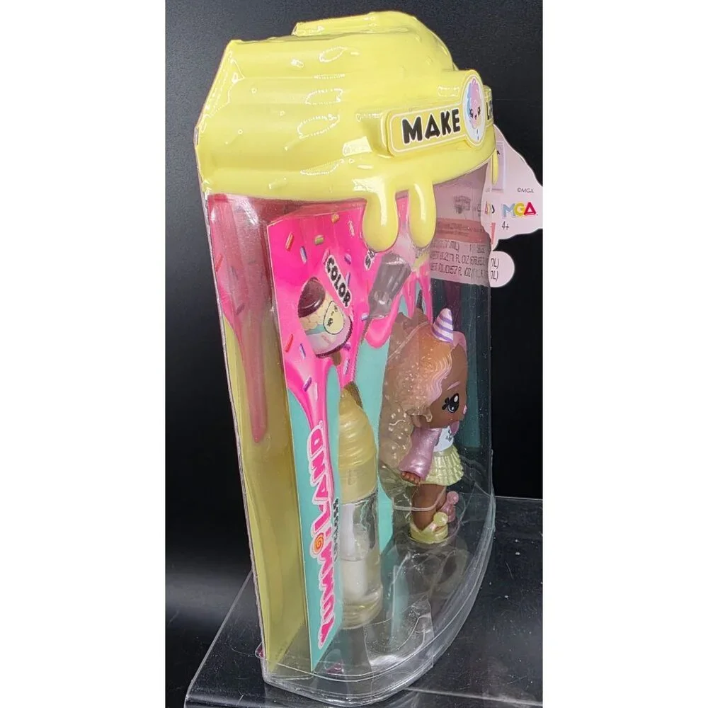 MGA Yummi-Land Nia Candy Fluff Doll & Lip Gloss Making Kit Scented 4+ New Boxed